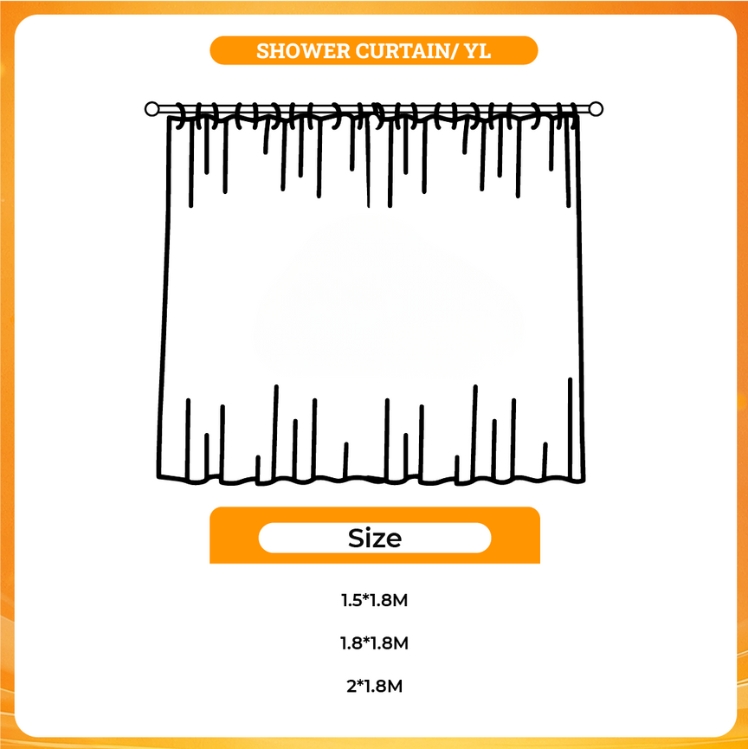 3D shower curtain - ITZY Merch