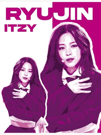 Alternative view of Ryujin ITZY Graphic Shower Curtain