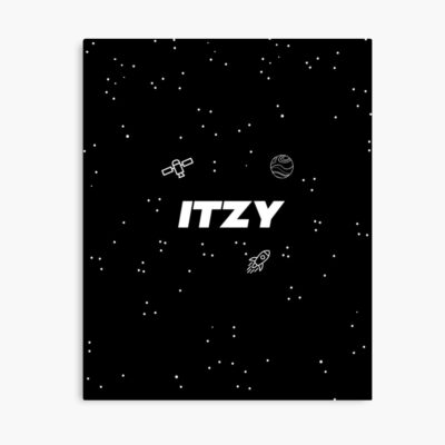 ITZY Galaxy Black White Poster