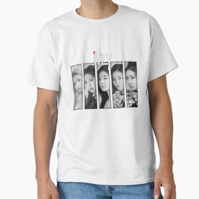 ITZY Members Kpop Art Design Bw T-shirt