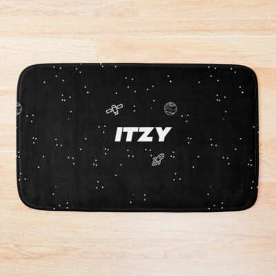ITZY Galaxy Black White Bath Mat