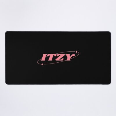 ITZY Aesthetic Kpop Cute Black Mouse Pad