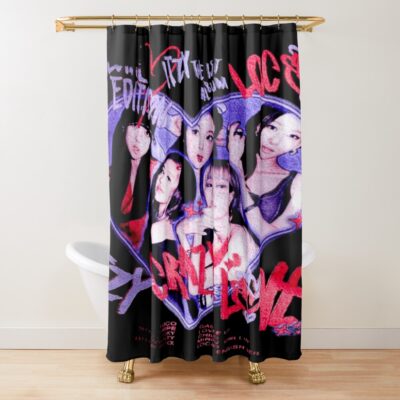 ITZY Simple Kpop Shower Curtain