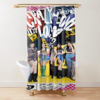 ITZY Crazy In Love Poster Shower Curtain