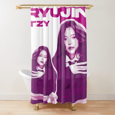 Ryujin ITZY Graphic Shower Curtain