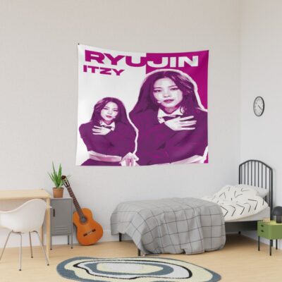 Ryujin ITZY Graphic Tapestry