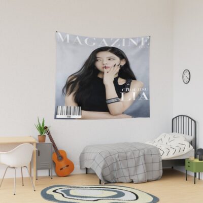 ITZY Lia Magazine Cover Tapestry
