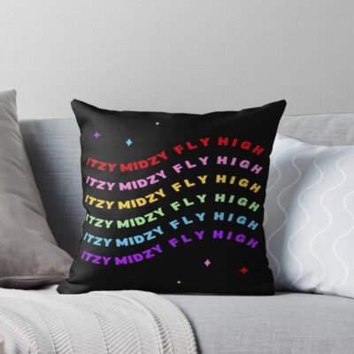 ITZY Midzy Fly High Flag Throw Pillow