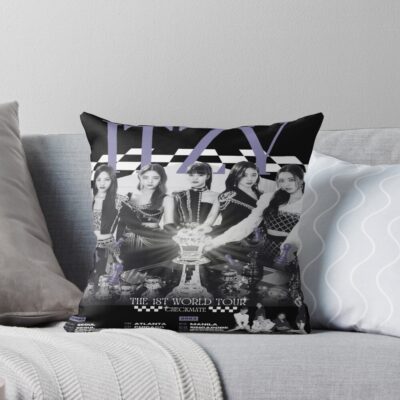 ITZY World Tour Throw Pillow